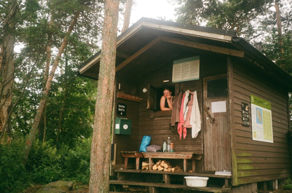 Pikku-Leikosaari, sauna