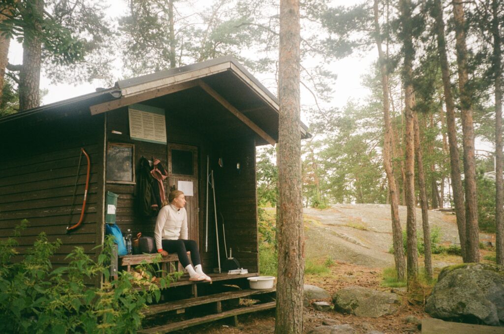 Pikku-Leikosaari, sauna